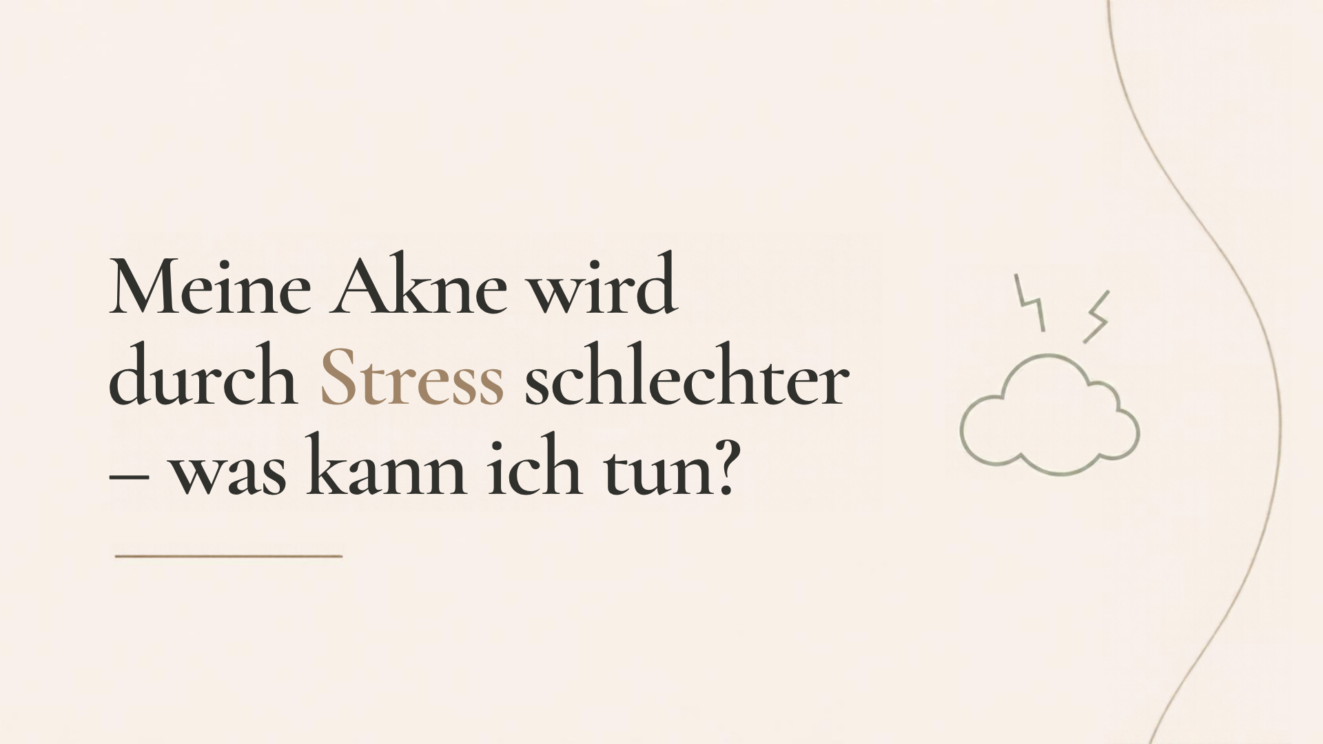 Sie achten auf Ihre Ernährung und haben trotzdem Akne?