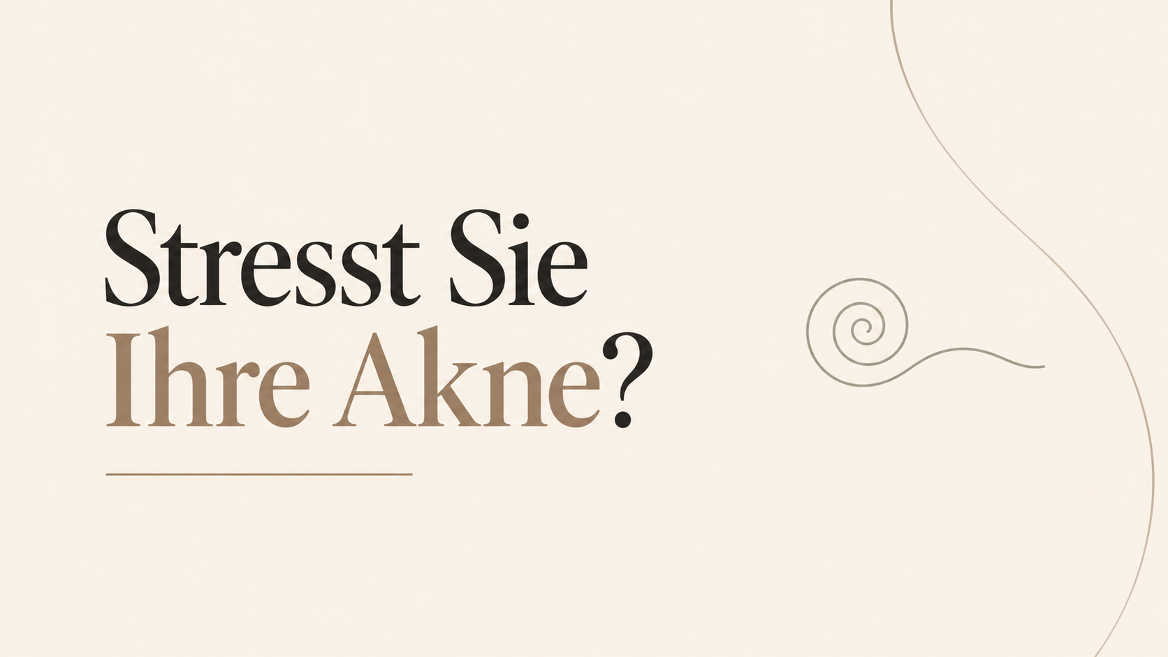 Stresst Sie Ihre Akne?